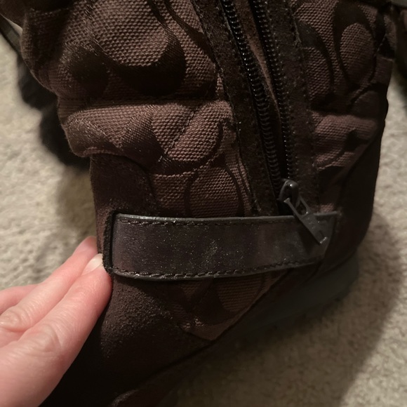 Coach Juniper Suede Boot Style A7311 brown. Size 7. - Picture 5 of 11